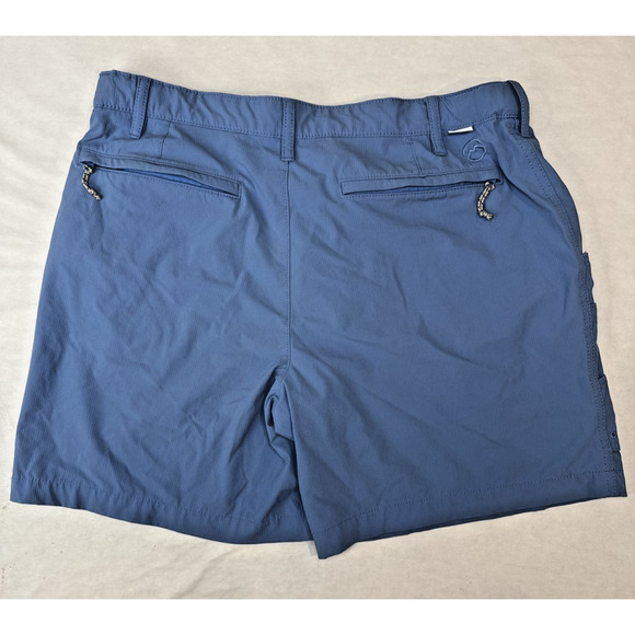 Magellan Men's Medium Fish Gear Falcon Lake 7" Shorts Blue Outdoors Lightweight - Picture 2 of 10